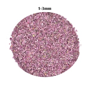 AAA+ Quality Pink Ruby Raw Stone Powder, Pink Ruby Raw Chips, Healing Crystal Crushed Powder Clean for Woodworking, Raw Thick Powder
