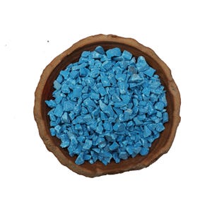 Raw Turquoise Powder: Blue Crushed Stone, Healing Crystal Chips
