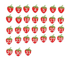 Strawberry Digital Date Dots Precropped