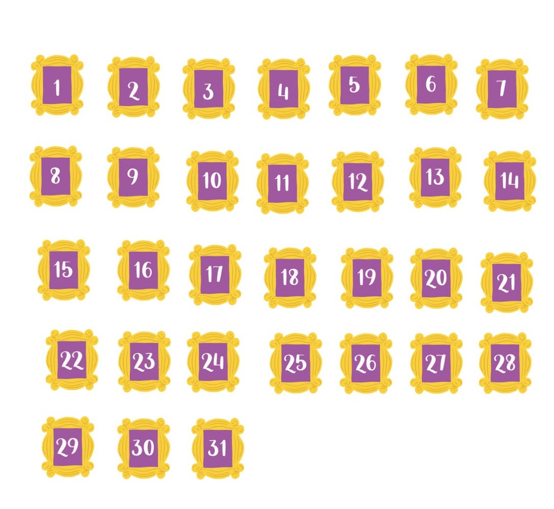 Friends Door Frame Digital Date Dots Goodnotes Precropped Etsy