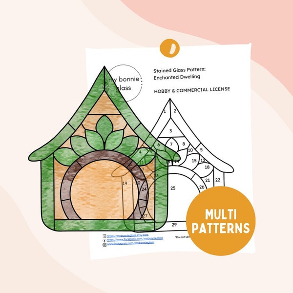 Enchanted Dwelling Stained Glass Pattern Pack