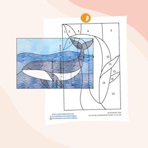 Whale Stained Glass Pattern