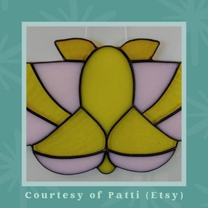 Luna & Rosy Maple Moth Pack Stained Glass Pattern Pack - Etsy