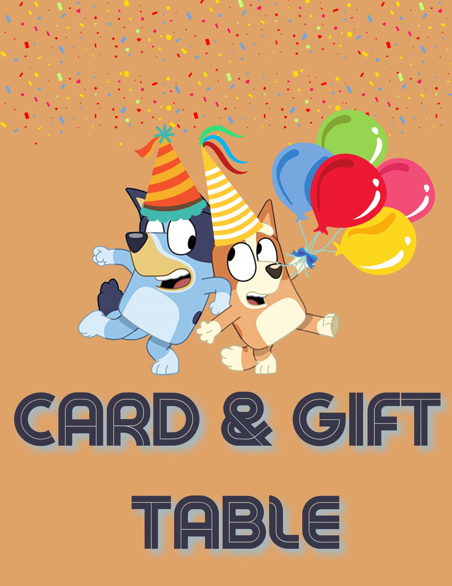 Bluey and Bingo 'Happy Birthday' Card // bluey birthday // bluey birthday  party // bluey bingo // bluey gifts for kids — AstroManatee
