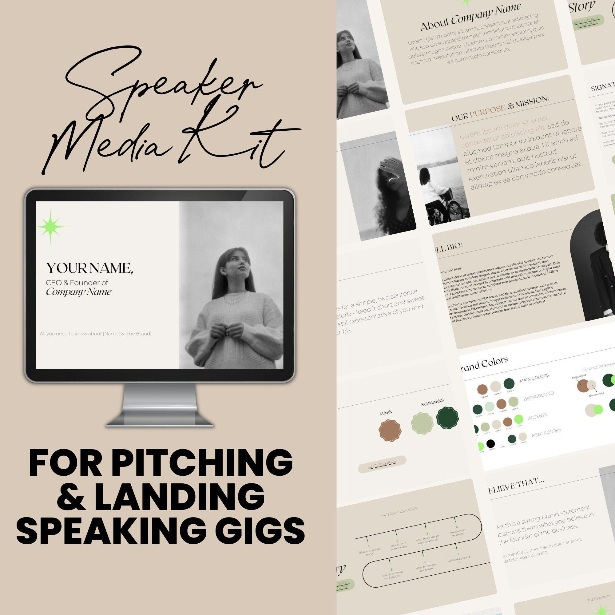 Speaker Pitch Deck Speaker Media Kit Press Kit Pitch Yourself