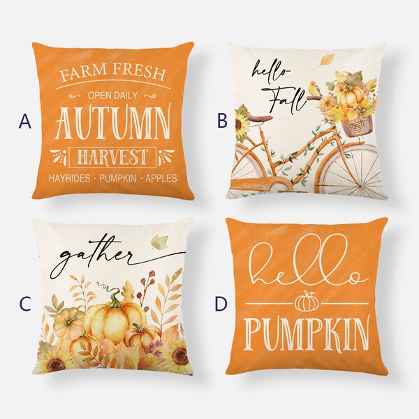 Pumpkin Pillow Cover Etsy