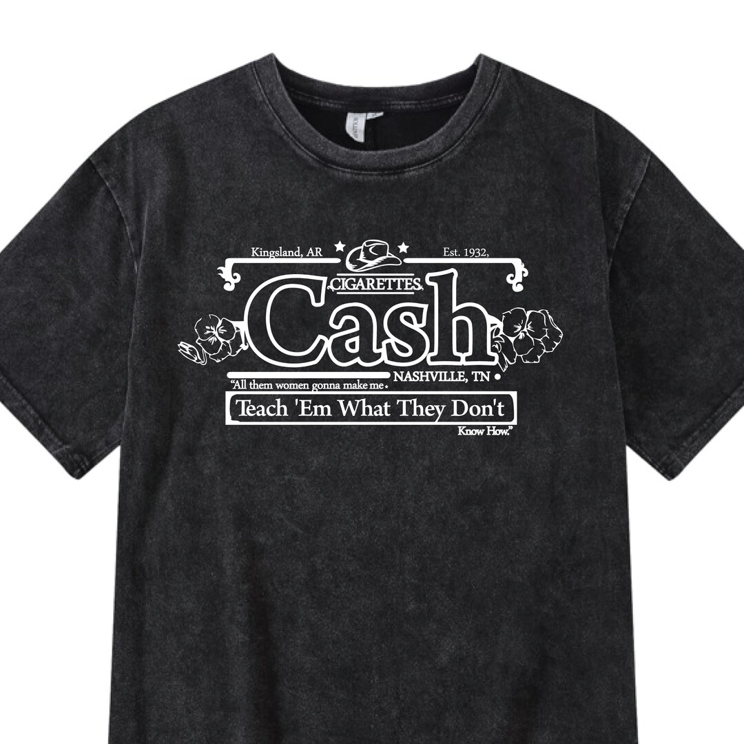 Johnny Cash Graphic SVG - Etsy