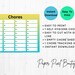 Self Hygiene Chores, Printable Personal Hygiene Chart Checklist for ...