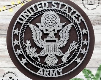 The United States Army Wood Sign 3D Wall Art - Etsy