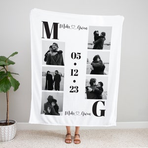 Photo Blanket, Valentine&#39;s Day Gift,  Gift for Her, Personalized Gift, Gift for Valentine