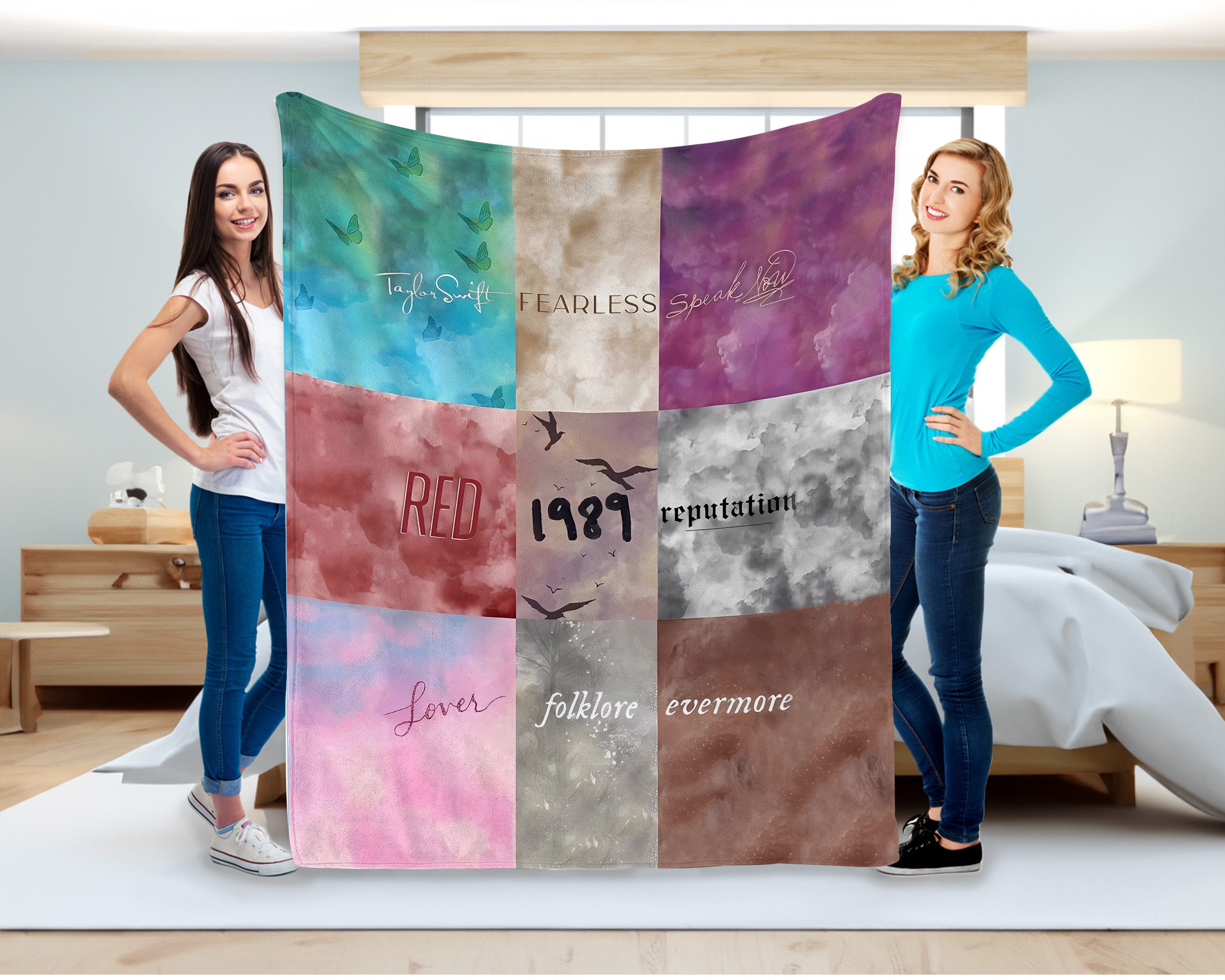 Taylor Merch Blanket, Custom Swiftie Blanket, Eras Tour 2023 Blanket