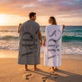 Custom Couple Towel,Personalized Mr. and Mrs. Beach Towel, His and Hers Newlywed Gift, Just Married Bride Gift, Wedding Gift, Honeymoon Gift
