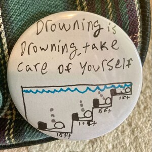 Drowning is Drowning Pin