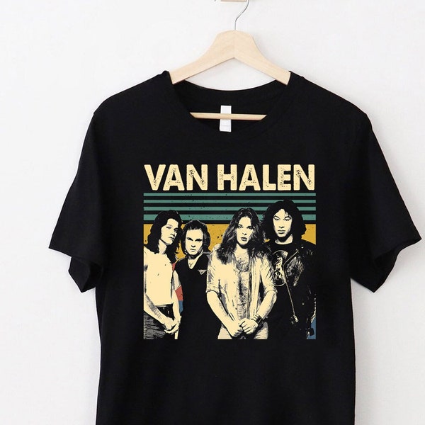 Van Halen Vintage T-Shirt, Van Halen Shirt, Concert Shirts, Gift Shirt For Friends And Family