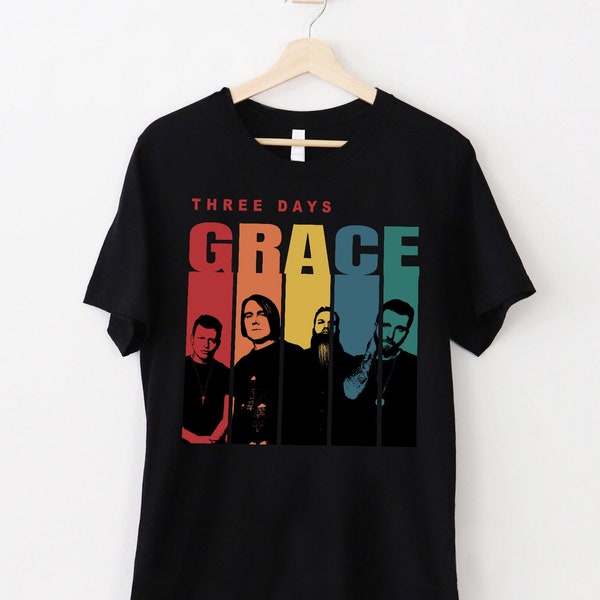 T-shirt vintage Three Days Grace Band, chemise Three Days Grace, chemises de concert, chemise cadeau pour amis et famille