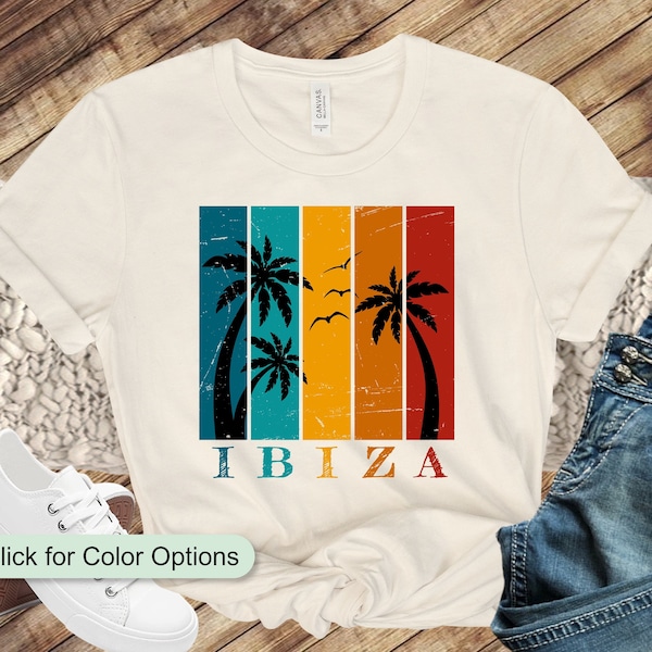 Vintage Style Ibiza Shirt, Ibiza Trip Tee, Ibiza Holiday T-Shirt, Ibiza Cruise Shirt