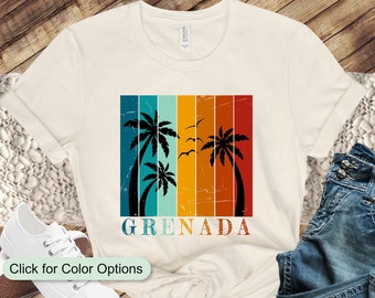 Vintage Style Grenada Shirt, Spring Break Shirt, Grenada Trip Tee, Grenada Cruise