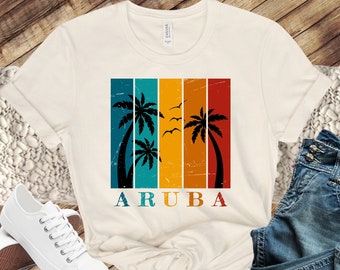 Vintage Style Aruba Shirt, Aruba Trip Tee, Aruba Cruise, Aruba Spring Break