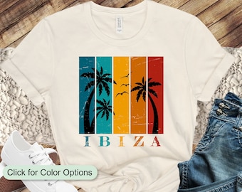 Vintage Style Ibiza Shirt, Ibiza Trip Tee, Ibiza Holiday T-Shirt, Ibiza Cruise Shirt