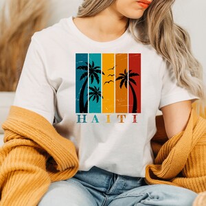 Vintage Haiti t-shirt in white color