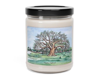 Number 18 at Augusta Scented Candle | Original Masters Art | Home Office Decor | Nine Scent Options | 9 oz Soy Candles | Golf Gifts for Her