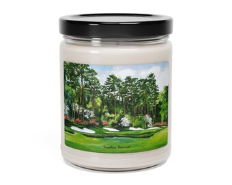 Number 13 Azalea at Augusta Candle | Original Masters Art | Home Office Decor | Nine Scented Options | 9 oz Soy Candles | Golf Gifts for Her
