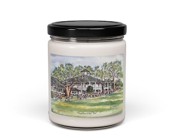 Vela aromática Número 1 en Augusta / Arte original de golf / Decoración para el hogar y la oficina / Velas de soja de 255 g / Regalos de golf para ella / Campo de golf de Georgia