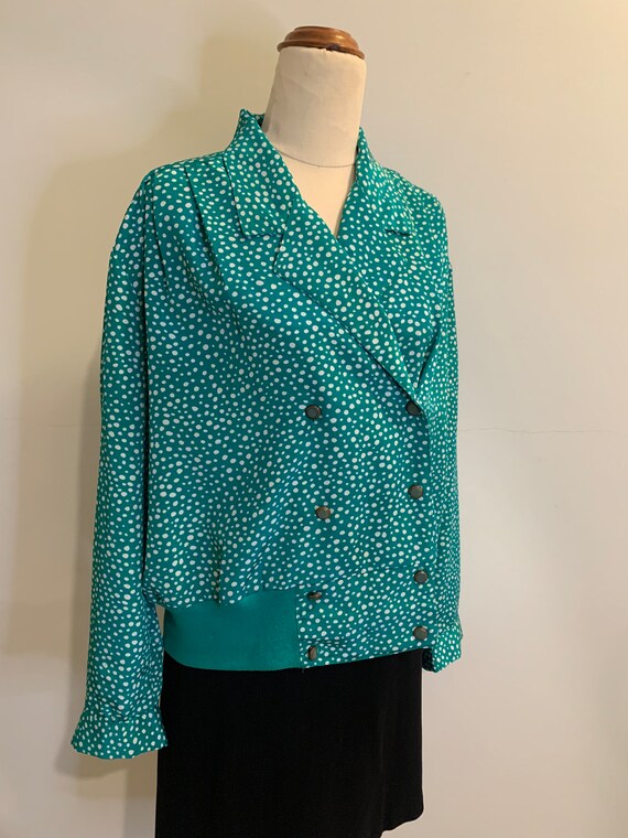 topshop polka dot blouse