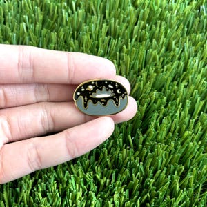 Cosmic Donut Enamel Pin - Galaxy Astro Cute Pin Badge / Hat Pin / Collar Pin / Funny Enamel Pin Set / Gift for Her Him