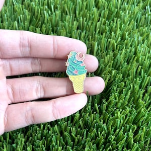 Cosmic Ice Cream Enamel Pin - Galaxy Astro Cute Pin Badge / Hat Pin / Collar Pin / Funny Enamel Pin Set / Gift for Her Him