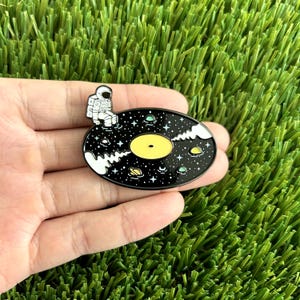 Astronaut Galaxy Pool Hard Enamel Pin - Cosmic - Cute Pin Badge / Hat Pin / Collar Pin / Funny Enamel Pin Set / Gift for Her Him
