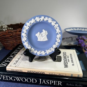 Vintage Wedgwood Jasperware Rare Grapevine Grecian/Neoclassic Collectors Dish/Trinket Tray