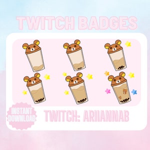 Twitch Sub & Bit Badges pack| Cute | Kawaii