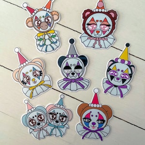 Colorful Clown Pride Stickers