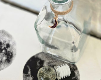 Moon Water Bottle-Witchcraft Supplies-Altar Decor-Witchy Bottles-Wicca Stuff-Witchy Things