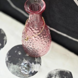 Moon Water Bottle-Pink Moonwater Bottle-Witchcraft Supplies-Altar Decor-Witchy Bottles-Wicca Stuff-Witchy Things