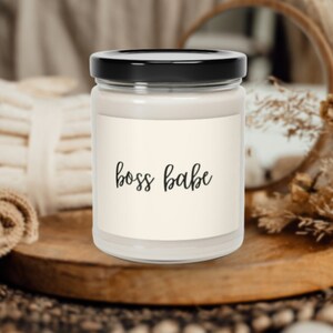 Kerze, &quot;Boss Babe&quot; Duftkerze, Sojakerze, Sojakerzen, benutzerdefinierte Kerze, Muttertagsgeschenk, Geschenk für sie, Muttergeschenk, Geburtstagskerze