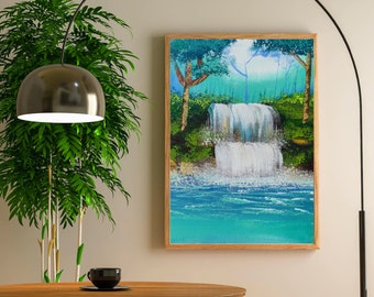 大型部門56村の滝52644、電気滝 - Etsy 日本