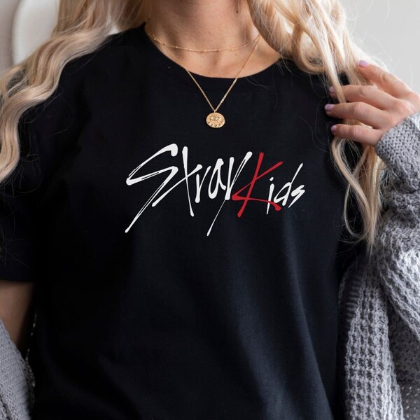 Stray Kids Logo Shirt, Stray Kids T-shirt, SKZ Shirt, Stray Kids Kpop Shirt, Stay Fandom, Stray Kids Merch, Kpop Gift, Korean Group Tee