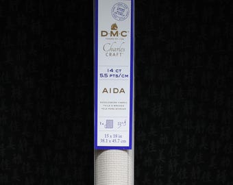Oatmeal Cross Stitch Aida Fabric, Aida 14 count, 15 x 18 inch, gold standard, DMC Aida Cloth