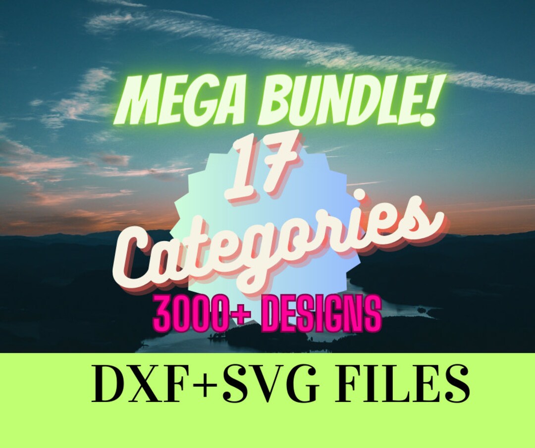 Mega Bundle- 15 Categories of DXF and SVG Files - Etsy