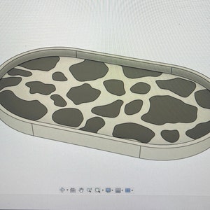 Catch All Valet Tray - Cow Pattern