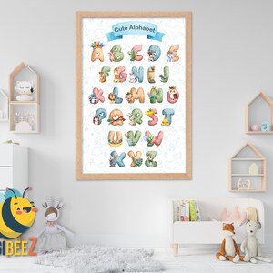 Tier Alphabet Aquarell