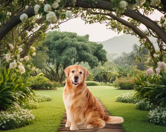 Personalized Rainbow Bridge Pet Memorial Art (Digital Download)