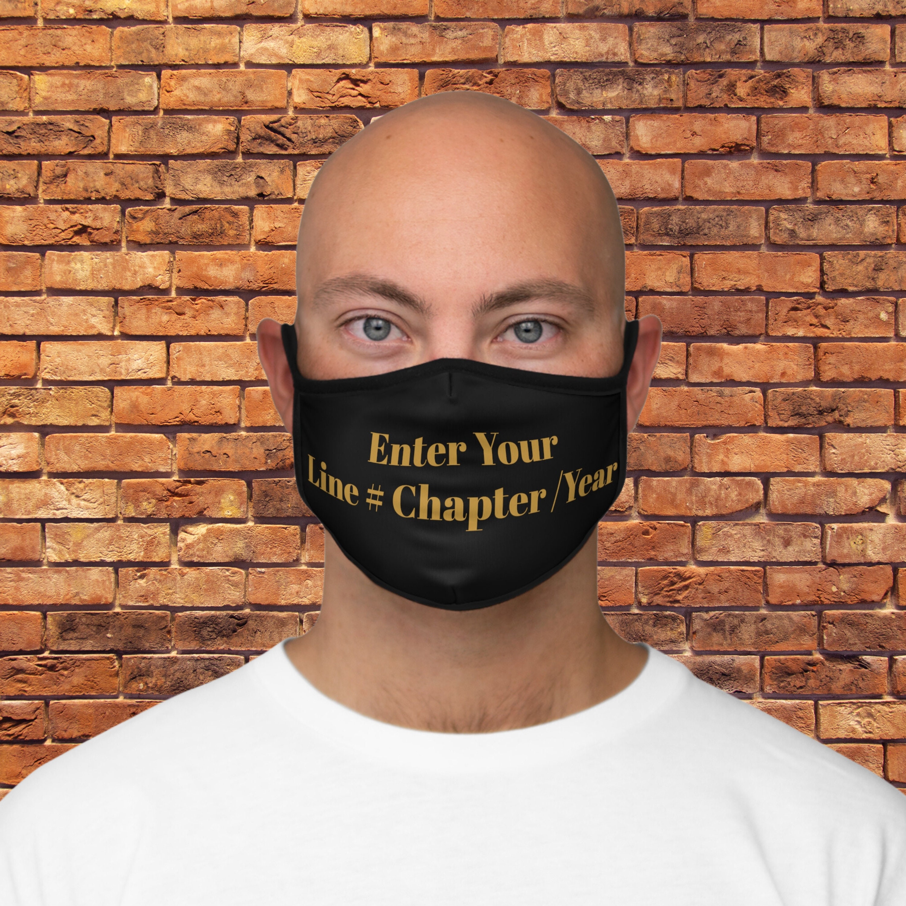 Custom Alpha Signature Fitted Face Mask - Etsy