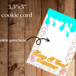 Tenga una tarjeta de galletas de verano genial/tarjeta de regalo universal