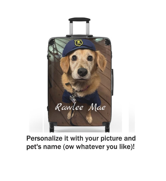 Dog Suitcase - Personalized Suitcase - Birthday gift - suitcase - Men's suitcase - Women's suitcase - Christmas gift -  Personalize