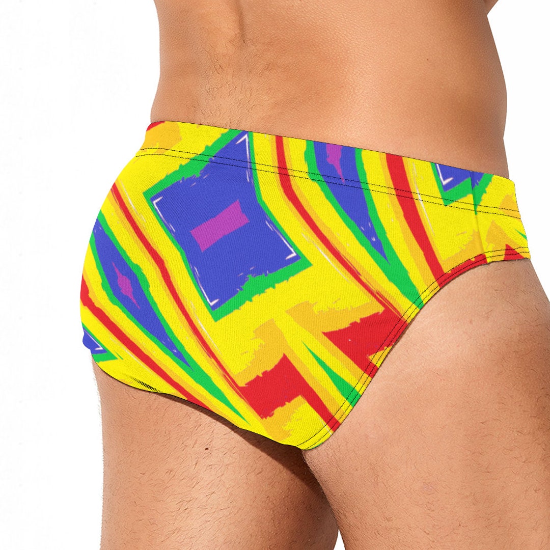Mens Bikini Swimwear Mens Swimwear Bikini Gay Pride Etsy