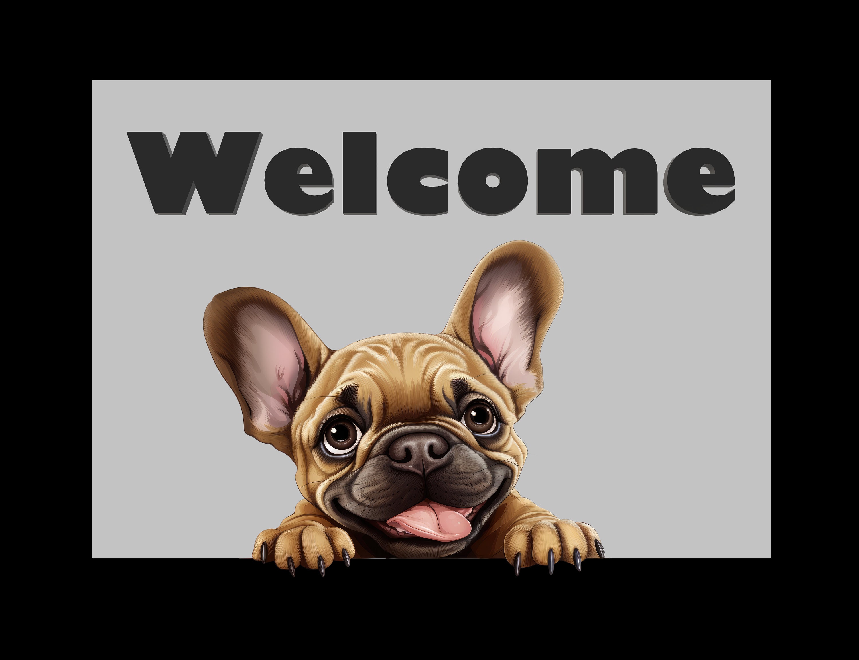 Custom Dog Food Mat, Pet Food Mat, Dog Front Door Mat, Door Mat, Custom