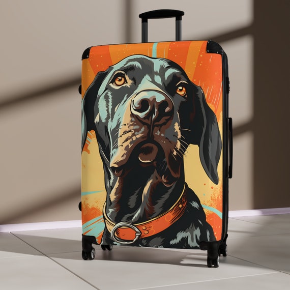 Dog suitcase - Luggage - German Shorthaired Pointer - Suitcase - suitcases - large suitcase - carry on suitcase - suitcase with wheels -